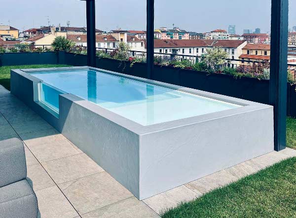 Piscine e Minipiscine idromassaggio con peso ridotto